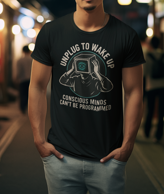 Unplug to Wake Up tee