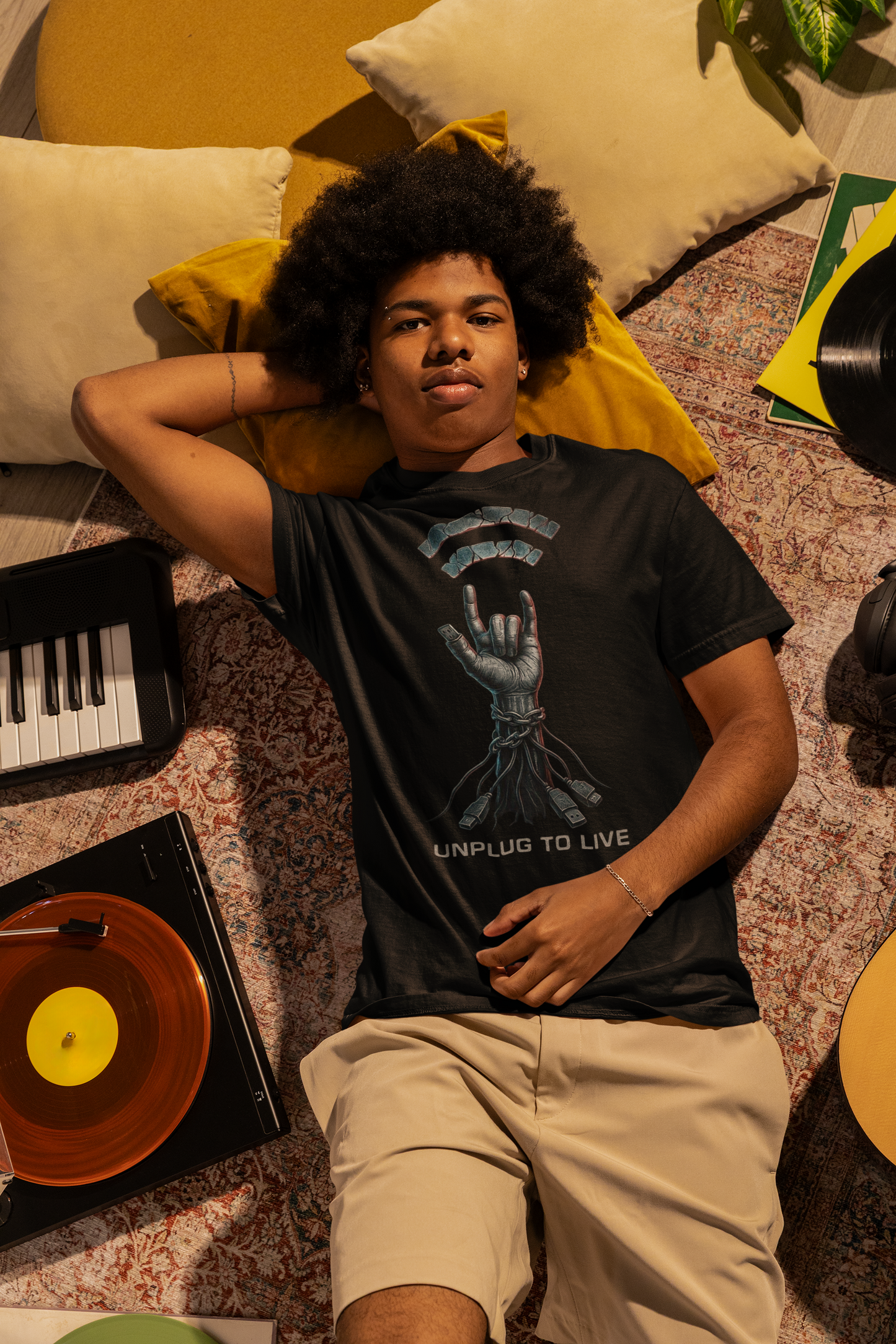 Unplug to Live tee