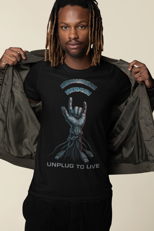 Unplug to Live tee